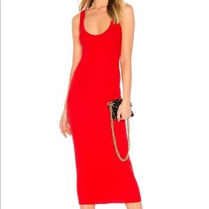 *LIKE NEW* Enzo Costa Silk Rib Tank Midi Dress